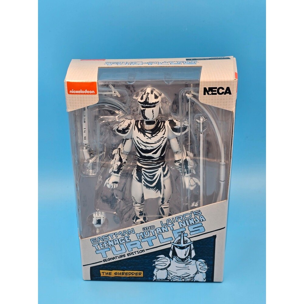 Neca TMNT Black And White Shredder Action Figure Signature Edition New
